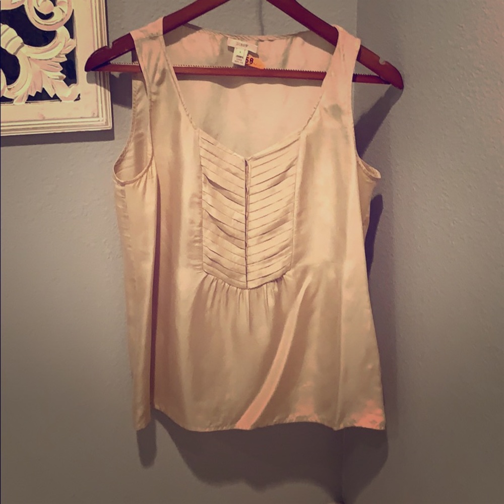 Jcrew silk beige top
